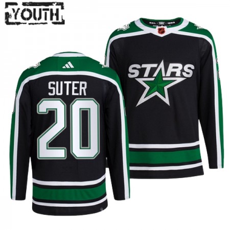 Dallas Stars tröja Ryan Suter 20 Adidas 2022-23 Svart Reverse Retro 2.0 Authentic - NHL Tröjor Barn